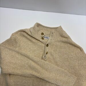 Tommy Bahama Men's Beige Turtleneck Sweater